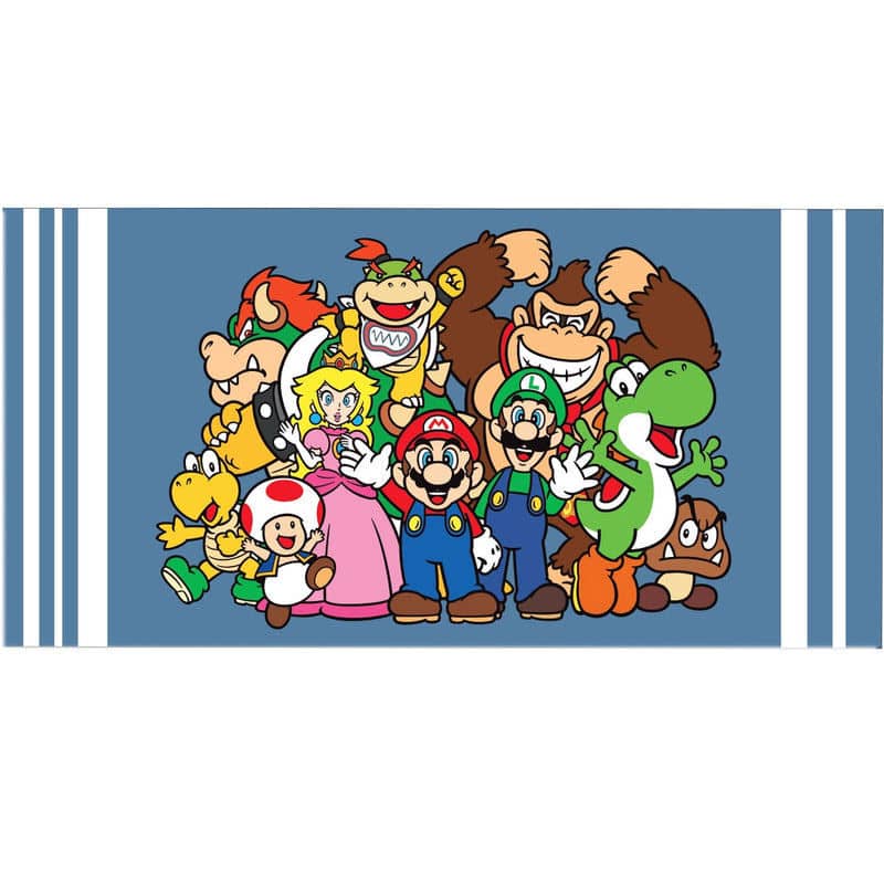 Toalla Super Mario Bros Nintendo algodon - Espadas y Más