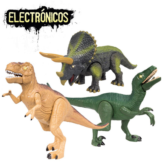 Imagenes del producto Pack 11 Dinosaurios luces y sonido surtido