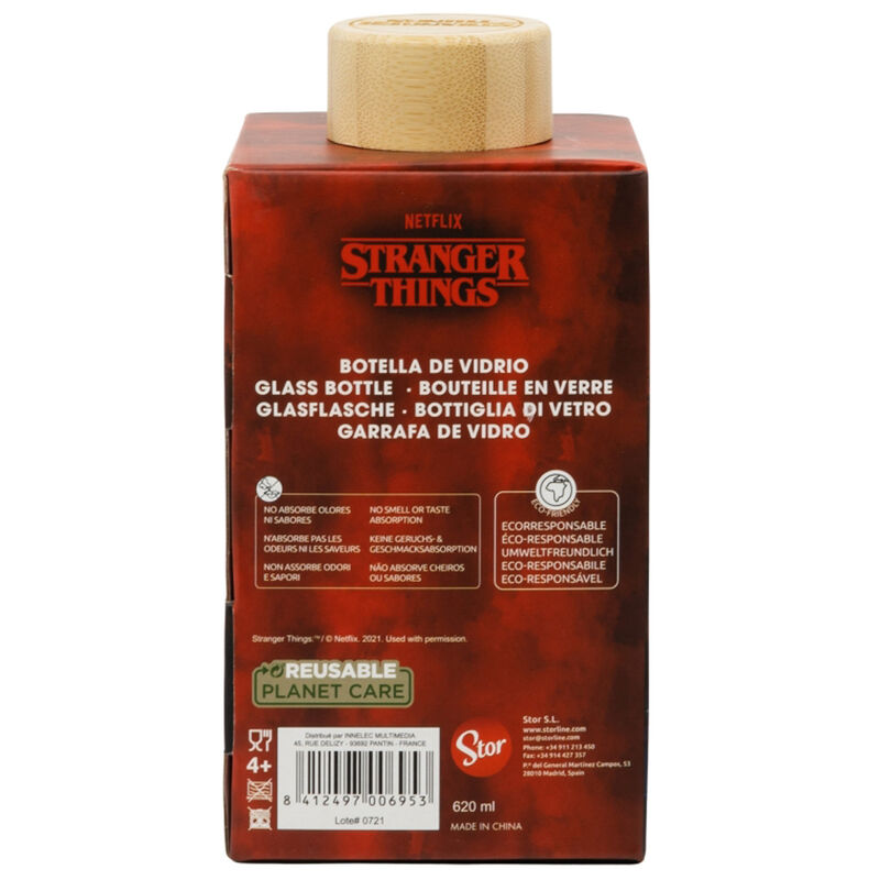 Stranger Things Glasflasche 620ml