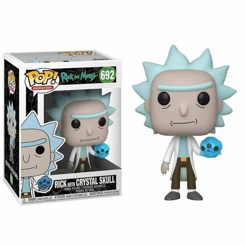 Figura POP Rick & Morty Rick with Crystal Skull - Espadas y Más