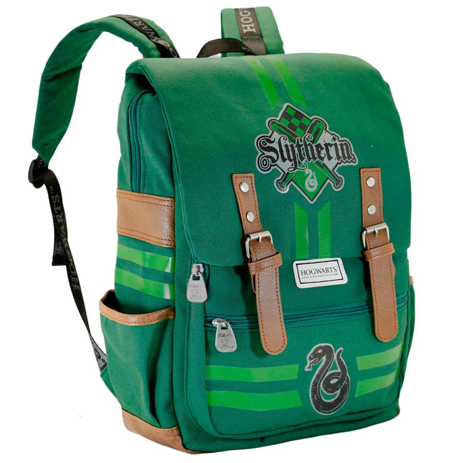 Mochila Slytherin Hogwarts Harry Potter 40cm - Espadas y Más