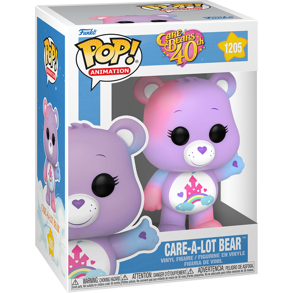 Packung mit 6 POP-Figuren Care Bears 40th Anniversary Care a Lot Bear 5 + 1 Chase