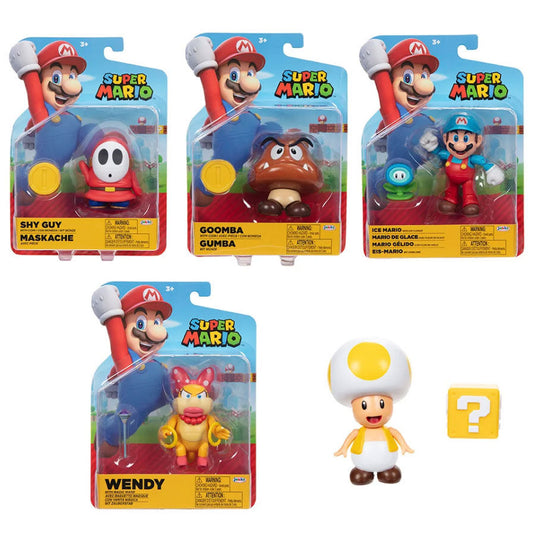 Imagenes del producto Pack 6 figuras Super Mario Super Mario Bros 10cm surtido