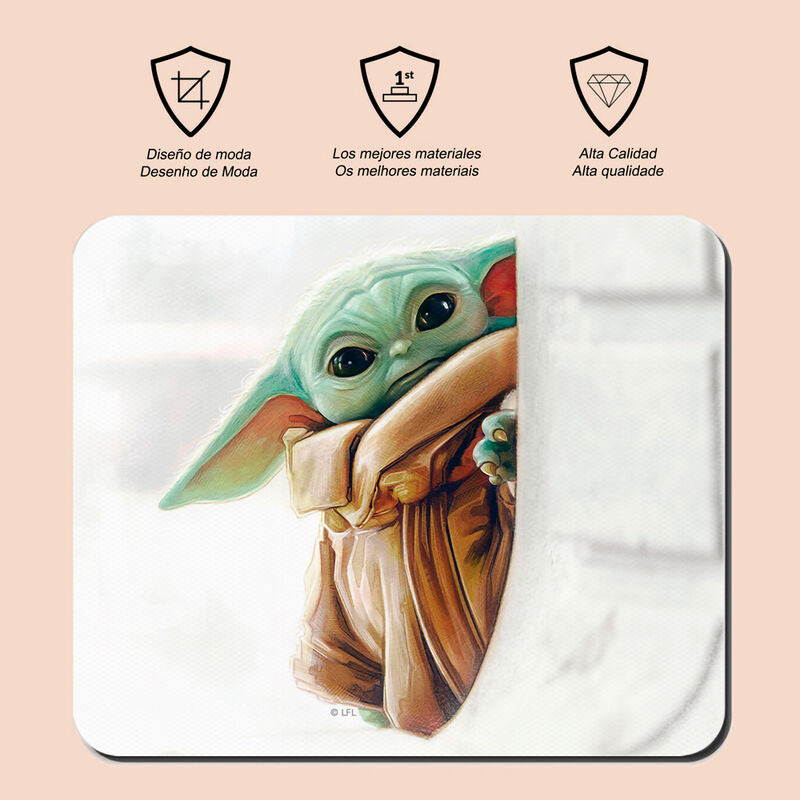 Alfombrilla raton Baby Yoda Mandalorian Star Wars-1