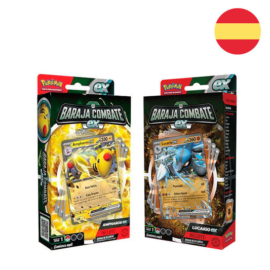 Imagenes del producto Baraja juego cartas coleccionables Battle Deck Pokemon surtido español