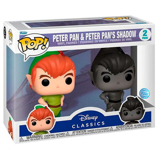 Imagenes del producto Blister 2 figuras POP Disney Peter Pan - Peter Pan & Peter Pans Shadow Exclusive