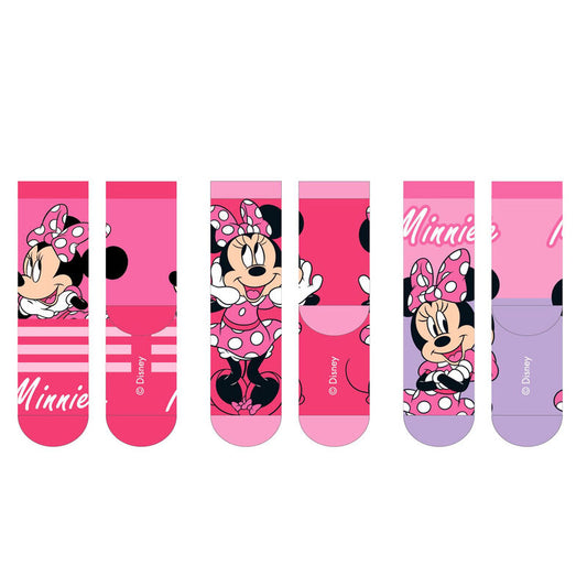 Imagenes del producto Set 3 calcetines Minnie Disney infantil surtido