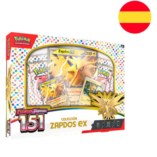 Imagenes del producto Blister juego cartas coleccionables Zapdos Ex 151 Escarlata y Purpura Pokemon español