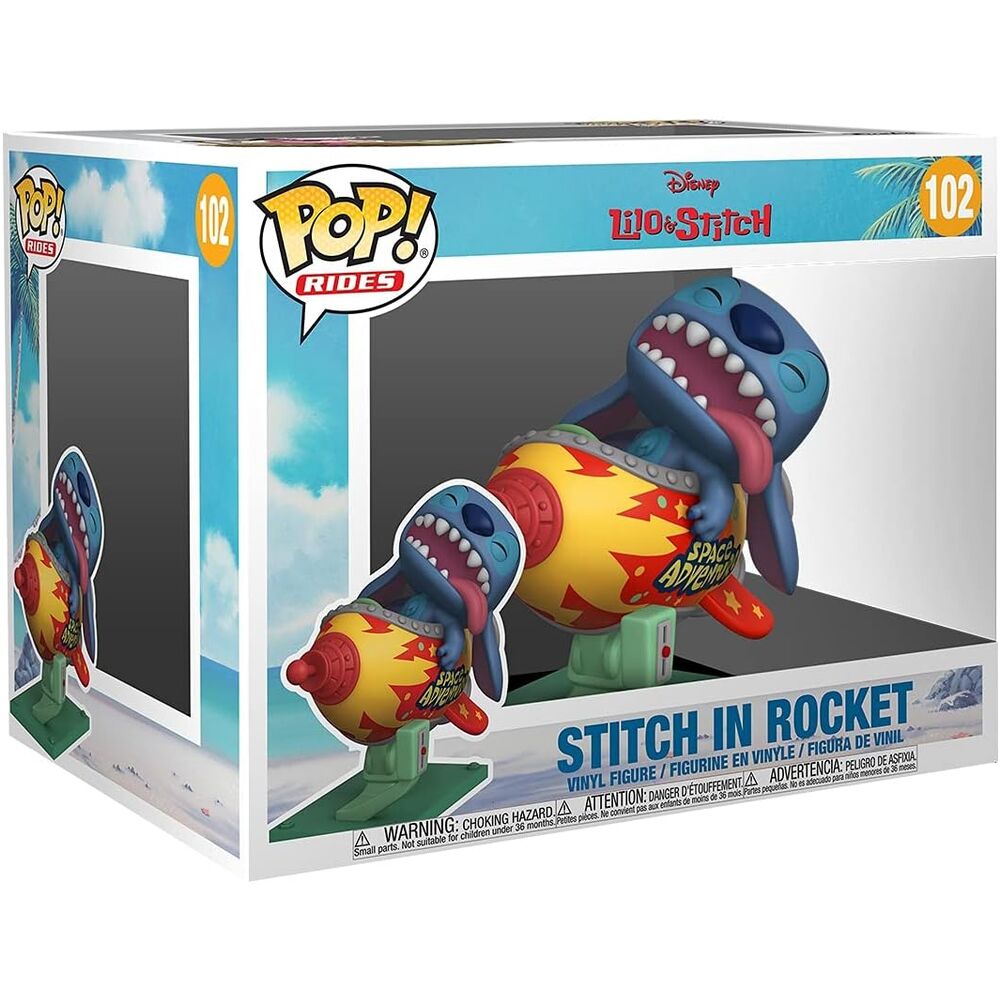 Figura POP Rides Super Deluxe Disney Lilo and Stitch - Stitch in Rocket