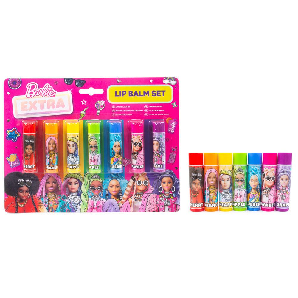 Set balsamos labiales Barbie
