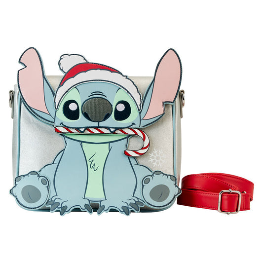Imagenes del producto Bolso glitter Holiday Stitch Disney Loungefly