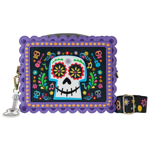 Imagenes del producto Bolso Miguel Calavera Floral Skull Coco Disney Loungefly