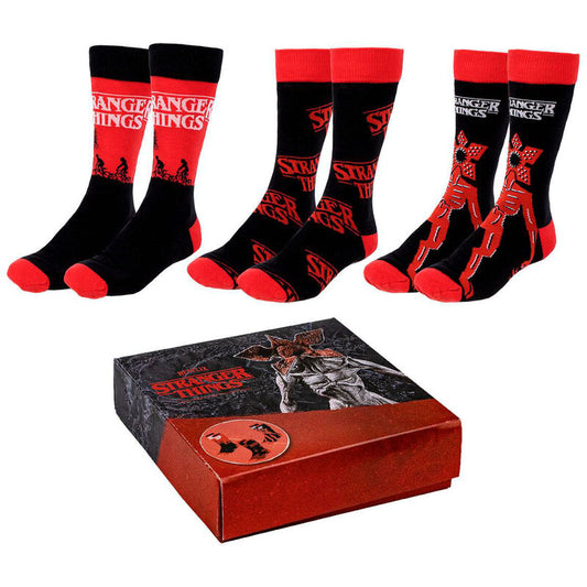 Imagenes del producto Set 3 calcetines Stranger Things adulto