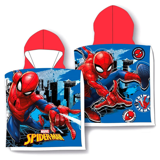 Imagenes del producto Poncho toalla Spiderman Marvel microfibra