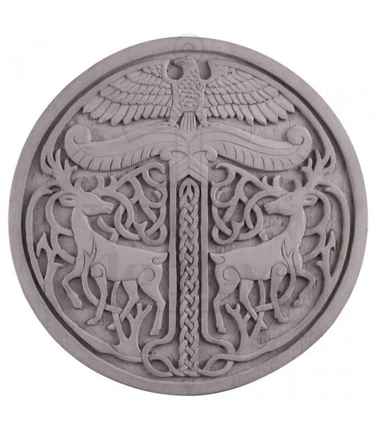 Irminsul, decoración de pared hecha de piedra fundida gris 2080990101 - Espadas y Más