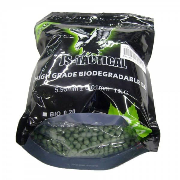 JS-BOLAS BOLAS TACTICAS BIODEGRADABLES 0.25G VERDE (JS-BIO0.25V) - Espadas y Más