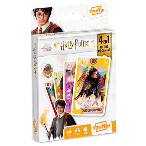 Juego cartas Shuffle 4 en 1 Harry Potter - Espadas y Más