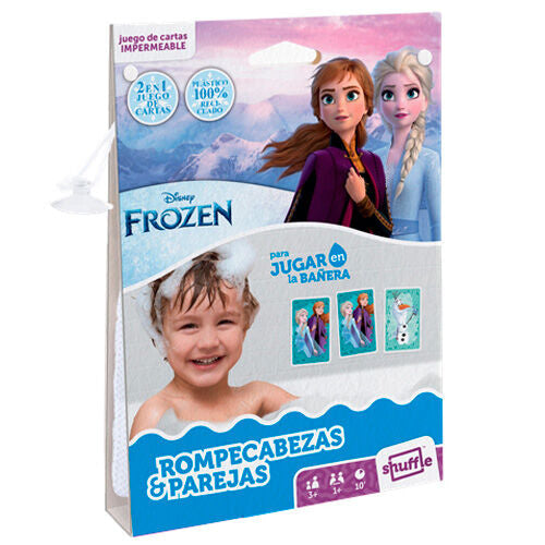 Juego cartas Shuffle waterproof Frozen Disney - Espadas y Más