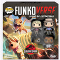 Imagen de Juego mesa POP Funkoverse Jurassic Park 4fig Español parte de nuestra colección en Espadas y más, sitio oficial.
