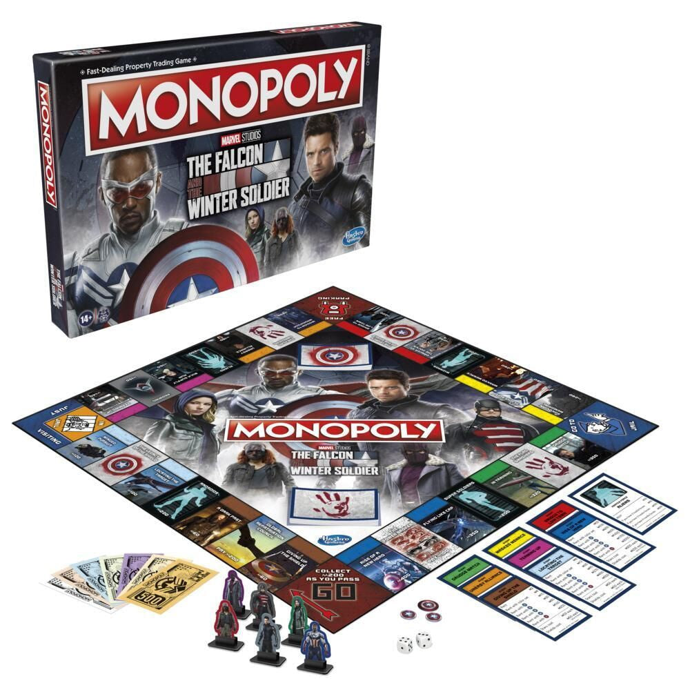 Juego Monopoly Falcon y el Soldado de Invierno Espaol - Espadas y Más