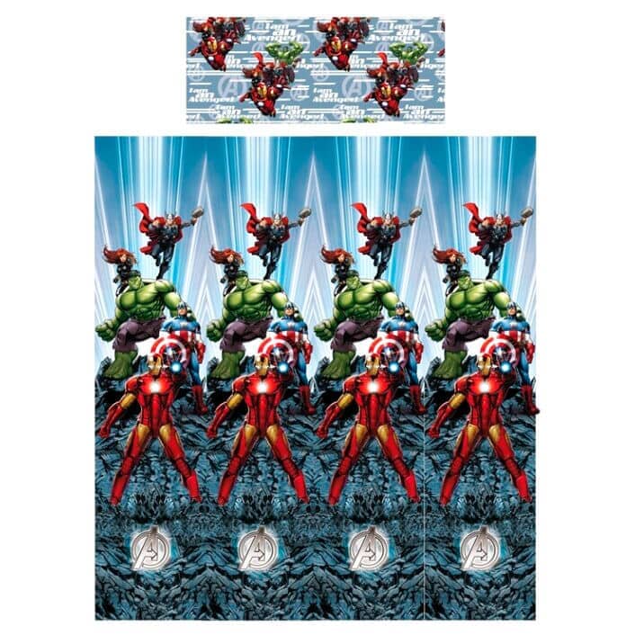 Juego sabanas Vengadores Avengers Marvel 105cm algodon - Espadas y Más