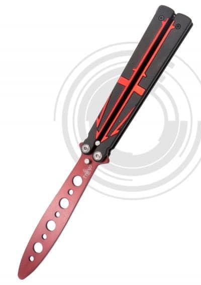 K2805BKX Navaja mariposa o abanico sin filo para practicar - Espadas y Más