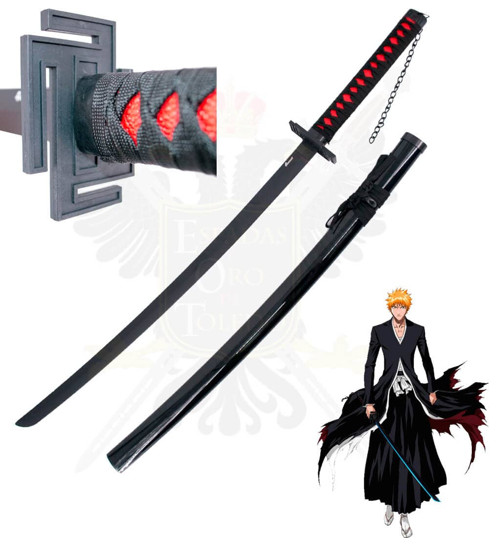 Katana de bambú Zagetsu Ichigo Kurosaki de Bleach S5064 - Espadas y Más