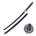 Imagen de Katana de Tanjiro Kamado con hoja de madera de bambú Kimetsu no Yaiba Demon Slayer parte de nuestra colección en Espadas y más, sitio oficial.