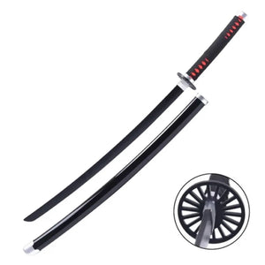 Imagen de Katana de Tanjiro Kamado con hoja de madera de bambú Kimetsu no Yaiba Demon Slayer parte de nuestra colección en Espadas y más, sitio oficial.