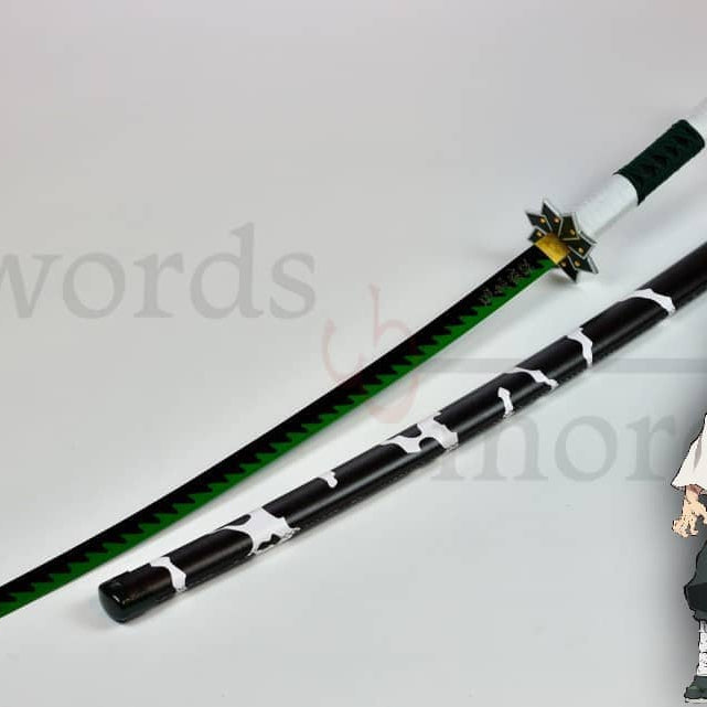 Katana de Tanjiro Kamado con hoja de madera de bambú Kimetsu no Yaiba Demon  Slayer zs650w > Espadas y mas