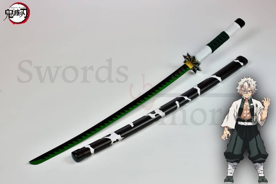 Katana funcional Sanemi Shinazugawa Kimetsu no Yaiba Demon Slayer 42000 - Espadas y Más