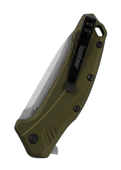 Navaja de bolsillo Kershaw Link Olive Aluminio KW-1776OLSW - Espadas y Más