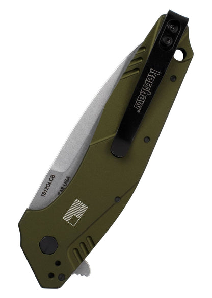 Navaja de bolsillo Kershaw Dividend Composite Olive KW-1812OLCB - Espadas y Más