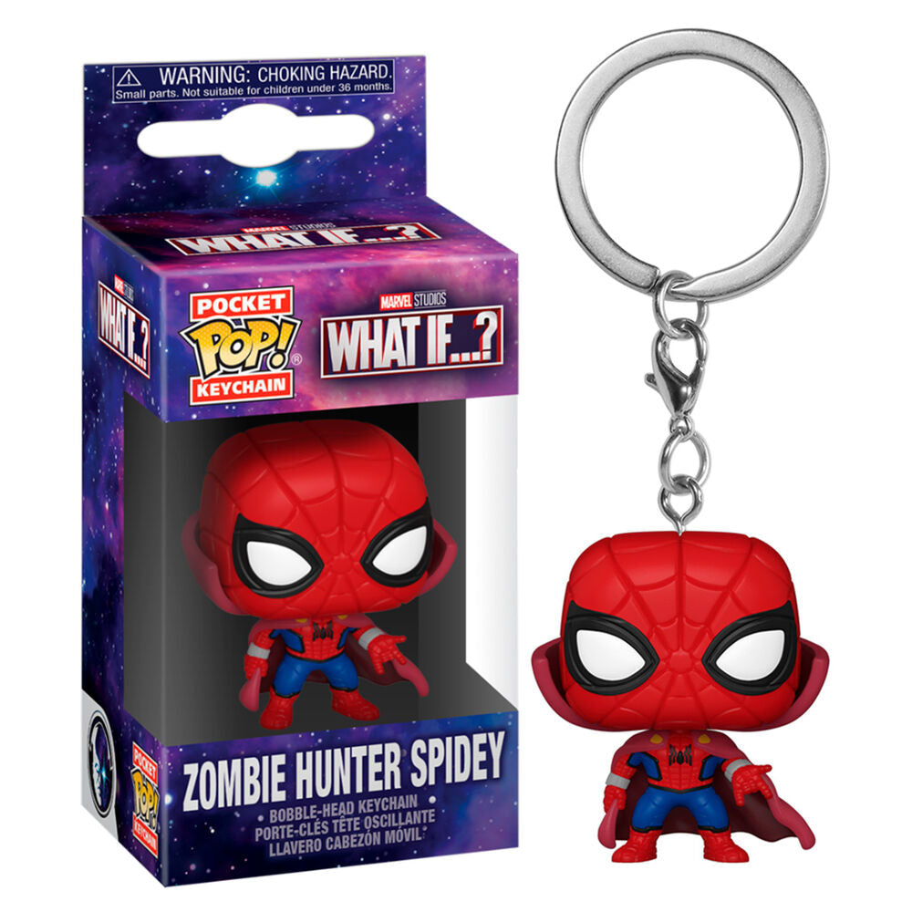 Llavero Pocket POP Marvel What If Zombie Spiderman - Espadas y Más