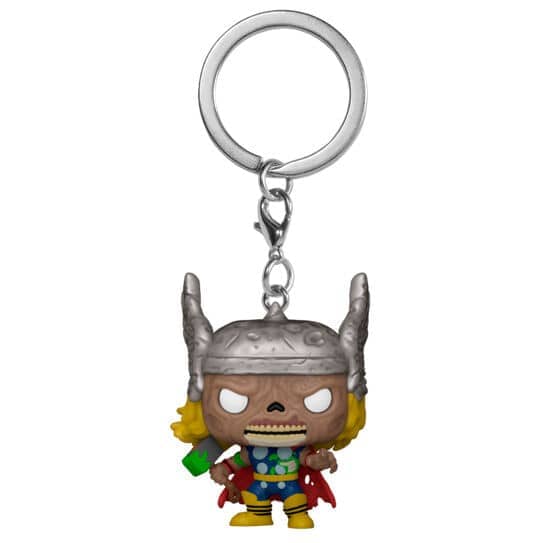 Llavero Pocket POP Marvel Zombies Thor - Espadas y Más