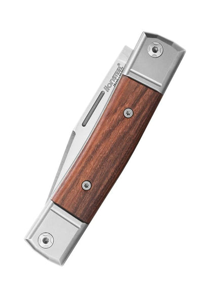 Navaja Bestman acero M390 con mango de carbono, olivo o madera dura de Lionsteel LS-BM1 - Espadas y Más