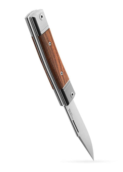 Navaja Bestman acero M390 con mango de carbono, olivo o madera dura de Lionsteel LS-BM1 - Espadas y Más