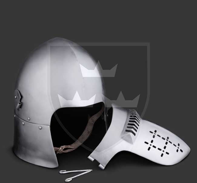 Casco Bacinete Hispano 1300-1390 - Espadas y Más