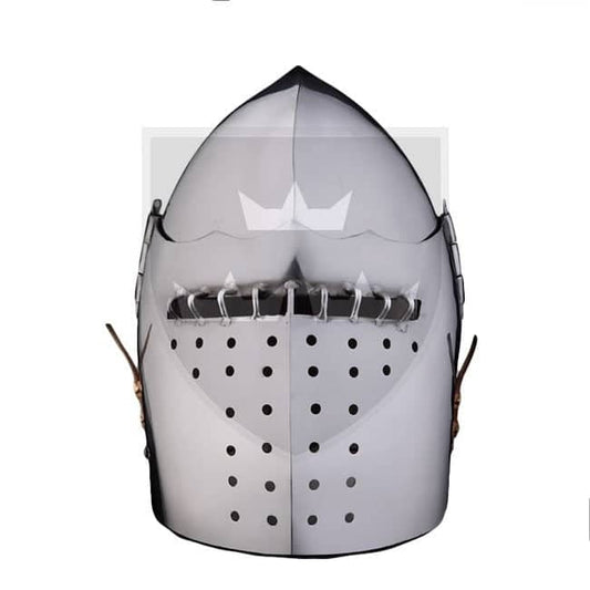 Casco Bacinete de batalla 1 - acero 2mm - Espadas y Más