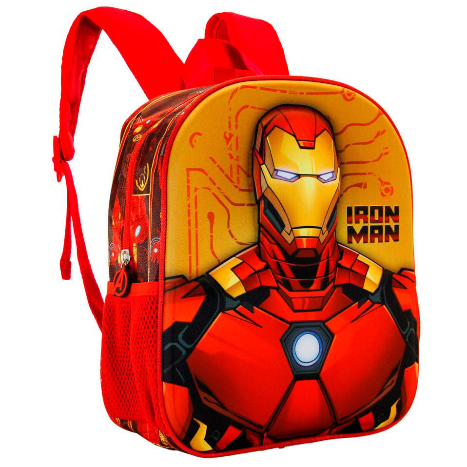 Mochila 3D Angry Iron Man Marvel 31cm - Espadas y Más