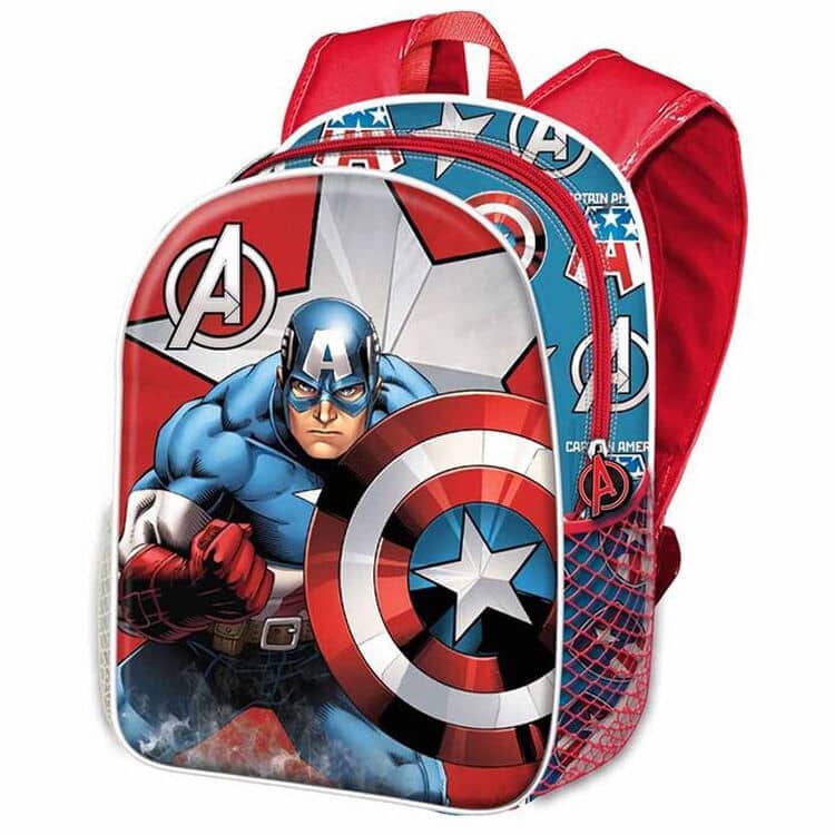 Mochila 3D Gravi Capitan America Marvel 31cm - Espadas y Más