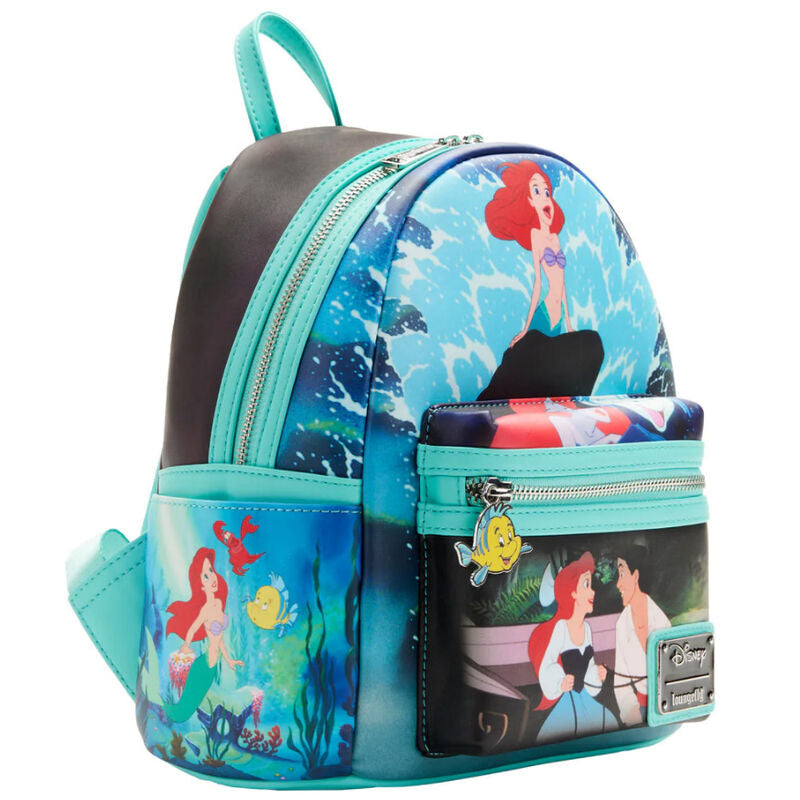 Mochila Escenas La Sirenita Disney Loungefly 26cm - Espadas y Más