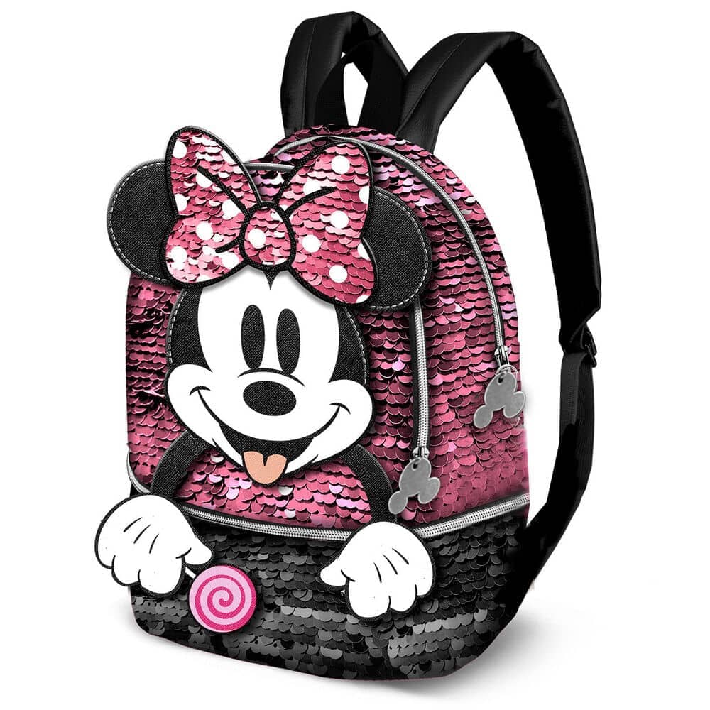 Mochila Lollipop Minnie Disney lentejuelas 32cm - Espadas y Más