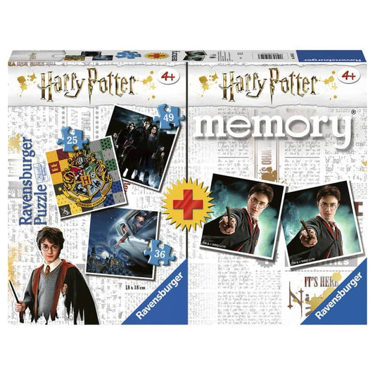 Multipack memory + 3 puzzles Harry Potter - Espadas y Más