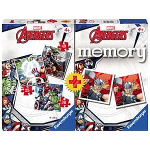 Multipack memory + 3 puzzles Los Vengadores Avengers Marvel - Espadas y Más