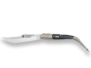 NAVAJA CLASICA CON PUÑO ZAMAK DECORADO Y HOJA 10 CM N105A - Espadas y Más