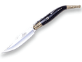 NAVAJA CLASICA JOKER NF12, "LA JOYITA", PARA COLECCIONISMO O REGALO, CACHAS EN ASTA DE BÚFALO CON INCRUSTACION DE MOSAICO MADREPERLA,VIROLA Y REBAJO DE LATÓN, HOJA ACERO INOX MOVA DE 14 CM DE LONGITUD. NF12 - Espadas y Más