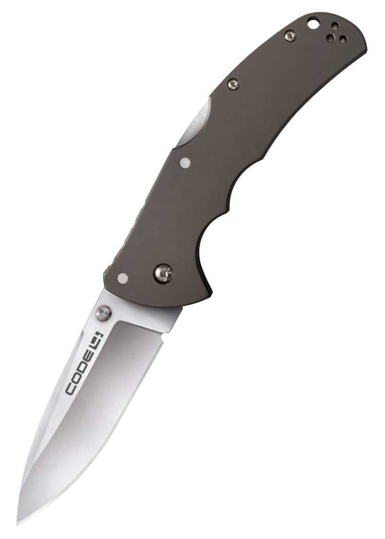 Navaja Code 4 de Cold Steel de hoja lisa o dentada CST-58PS - Espadas y Más