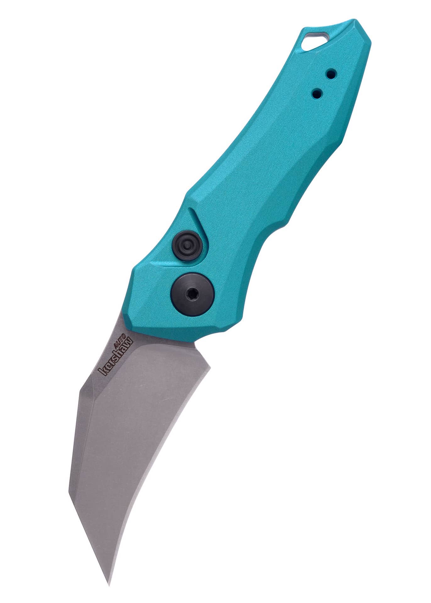 Navaja de bolsillo Kershaw Launch 10, navaja automática KW-7350TEAL - Espadas y Más