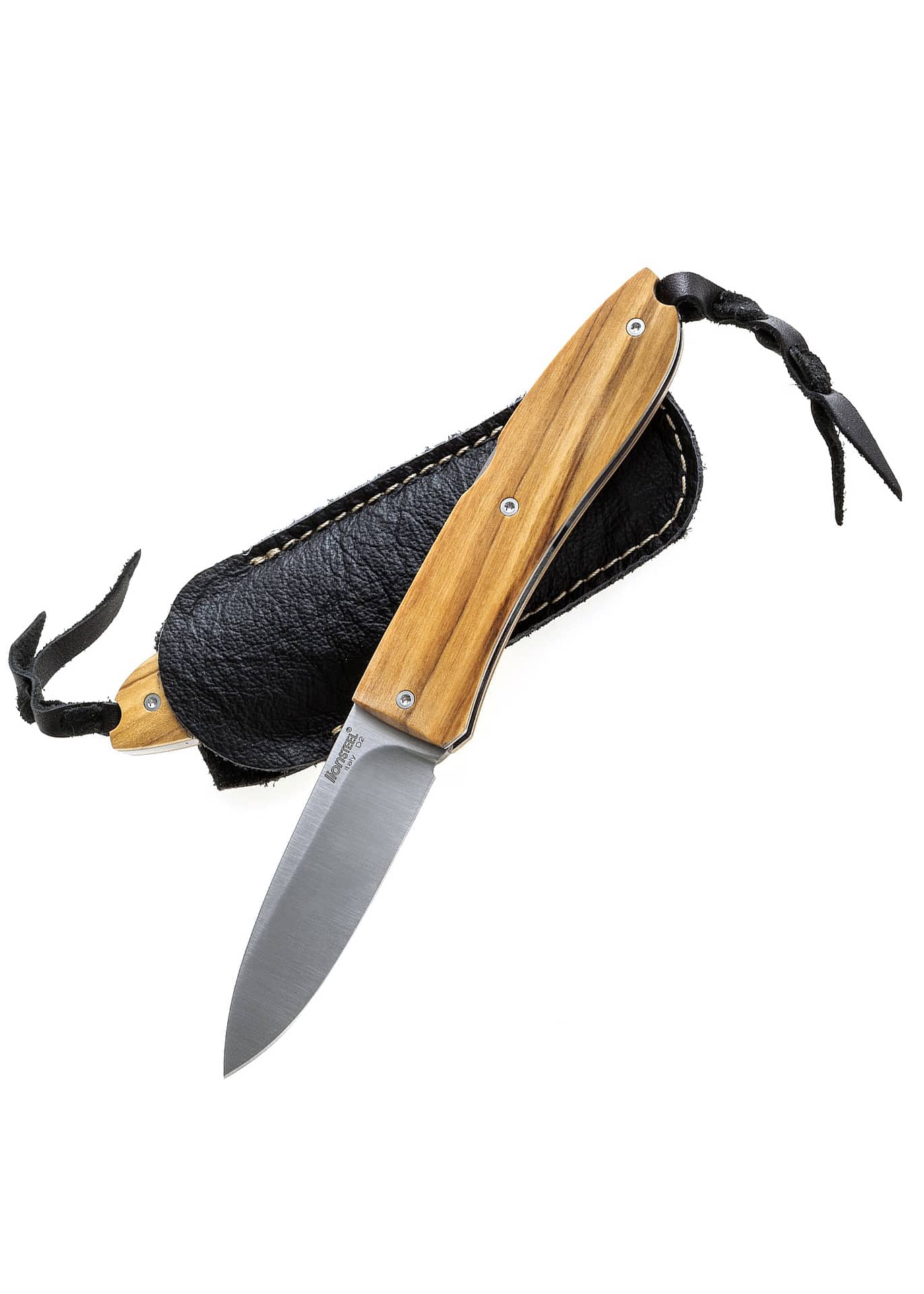 Navaja de bolsillo Skinner madera de olivo o madera de cocobolo, Lionsteel   LS-8901 - Espadas y Más